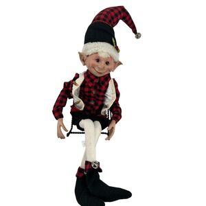 RAZ Imports Elf Shelf Sitter Christmas in the Country Collection 36 in Poseable